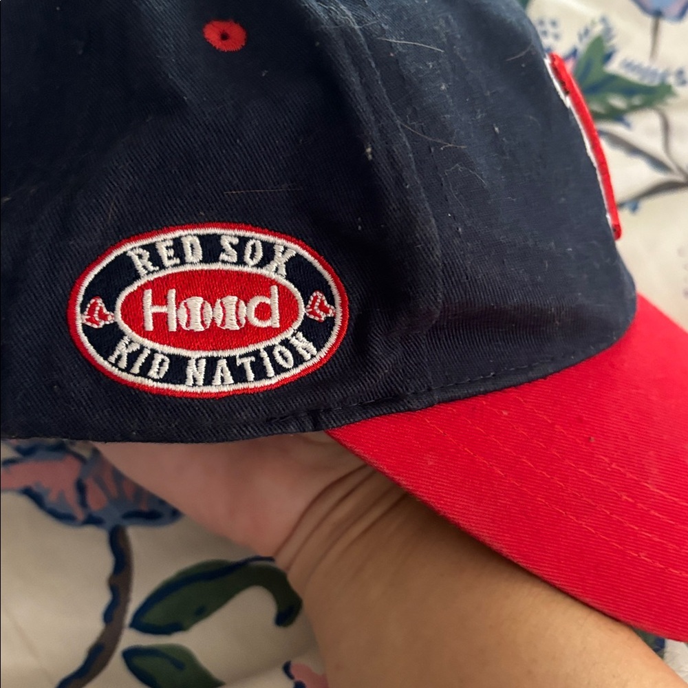 Boston Red Sox Kids Baseball Hat Red & Black Vintage Style - Picture 13 of 14